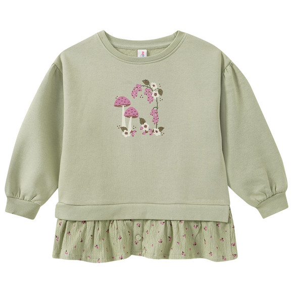 Mädchen Sweatshirt mit Volant