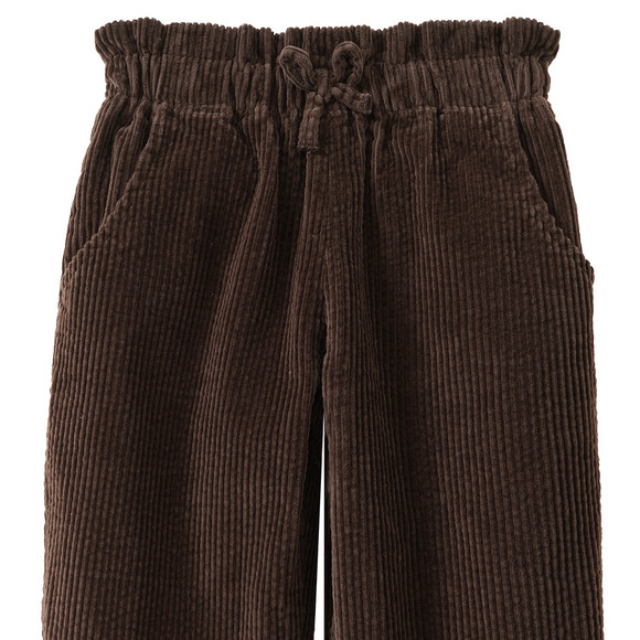 Mädchen Thermo-Cordhose mit Paperbag-Bund