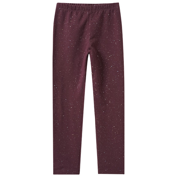 Mädchen Sweatleggings mit Glitzer-Print