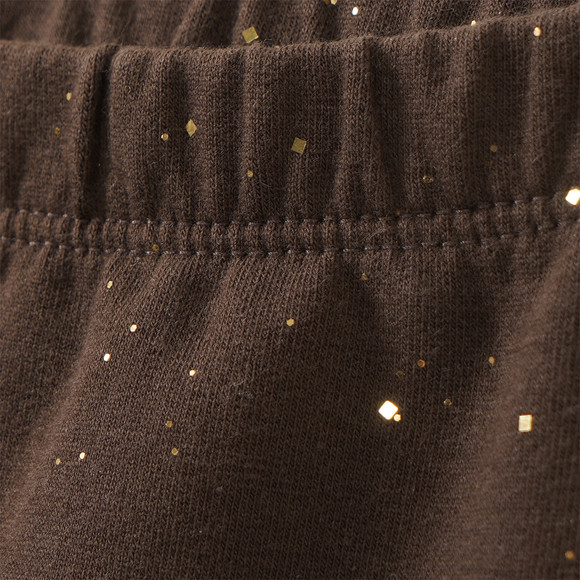 Mädchen Sweatleggings mit Glitzer-Print