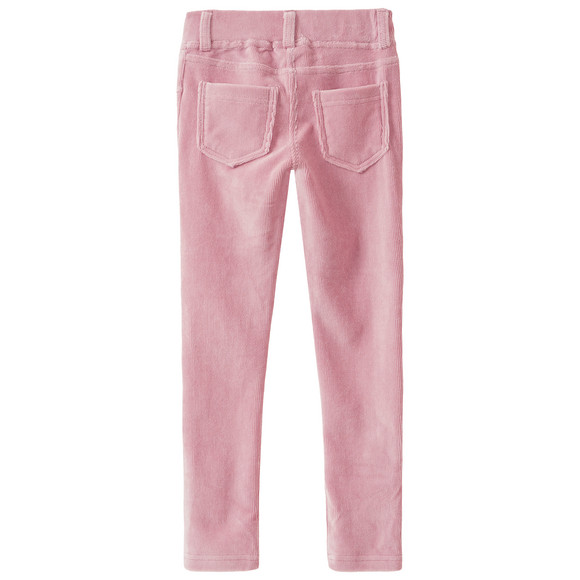 Mädchen Cordjeggings mit Zierknopf