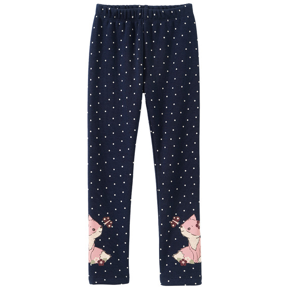 Mädchen Thermo-Leggings mit Pünktchen