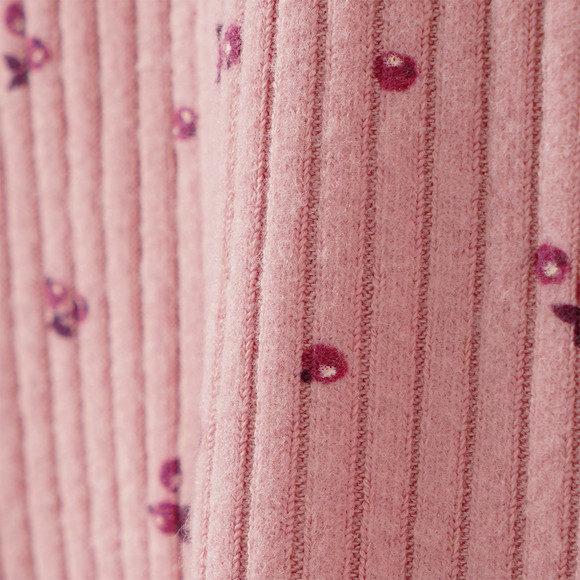 Mädchen Langarmshirt mit Rippstruktur