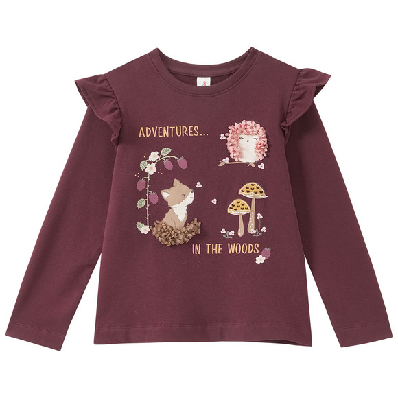 Meisjes-shirt met lange mouwen