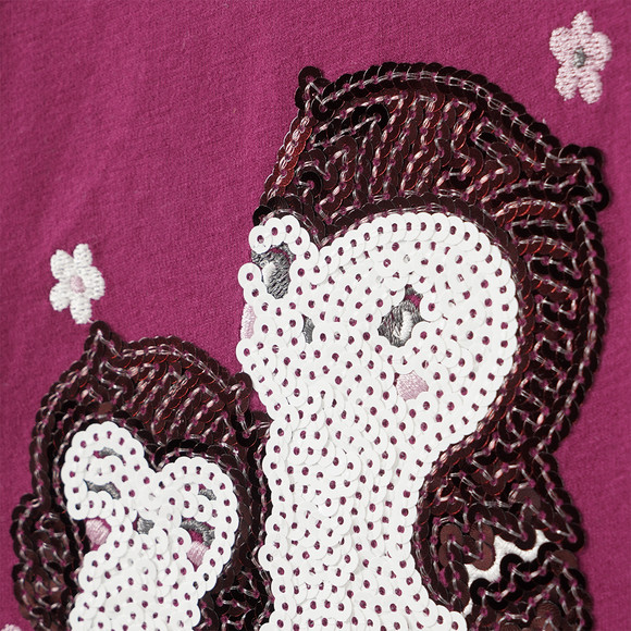 Mädchen Langarmshirt mit Pailletten