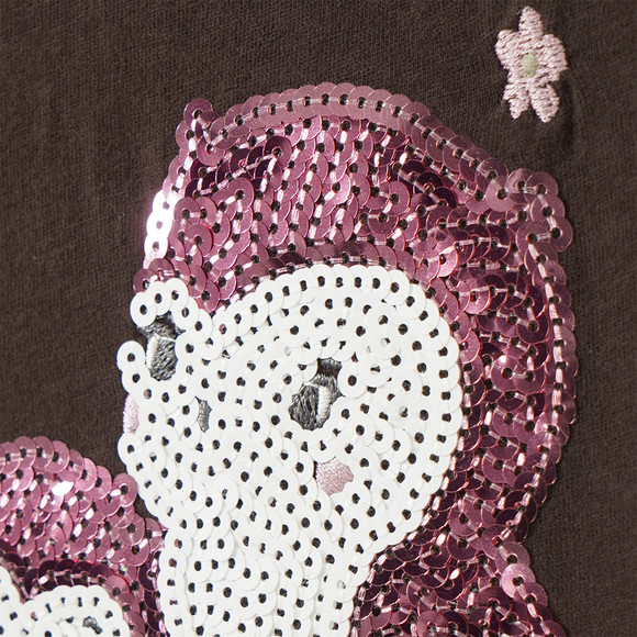 Mädchen Langarmshirt mit Pailletten