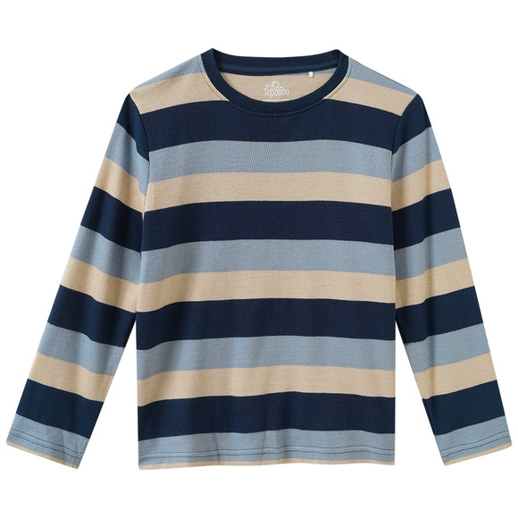 Jungen Langarmshirt mit Blockstreifen