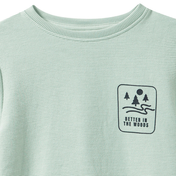 Jungen Langarmshirt mit Rippstruktur