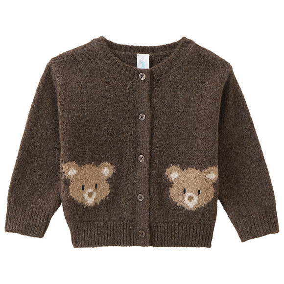 Baby Strickjacke mit Bären-Motiv