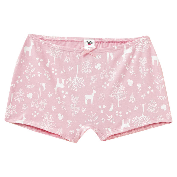 3 Mädchen Pantys mit Waldtier-Motiven