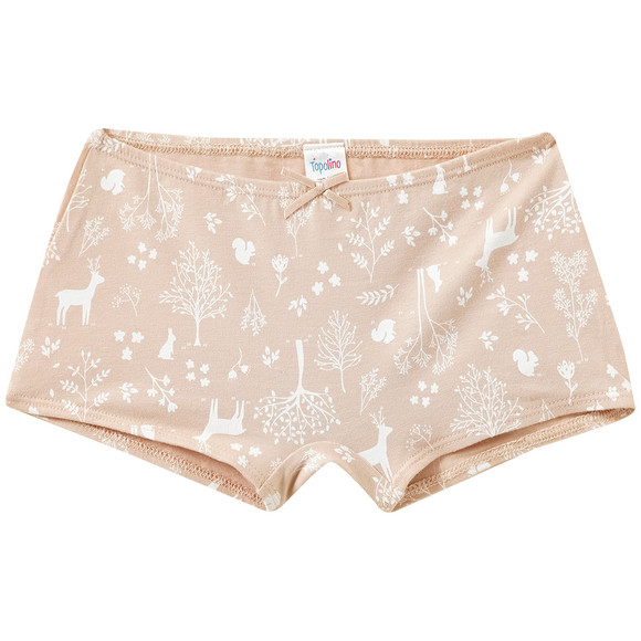 3 Mädchen Pantys mit Waldtier-Motiven