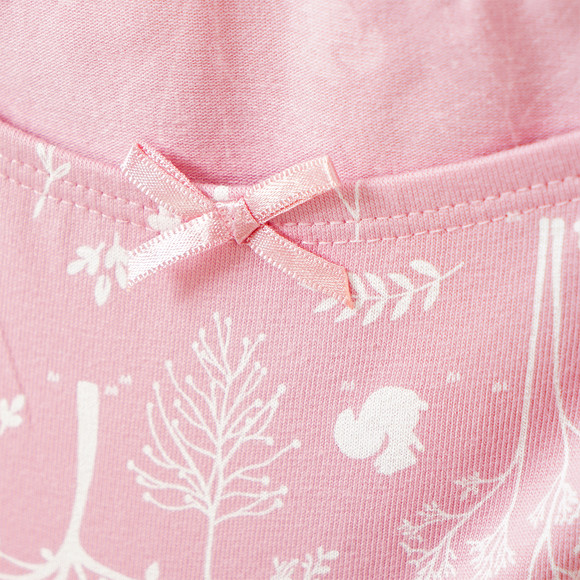 3 Mädchen Pantys mit Waldtier-Motiven