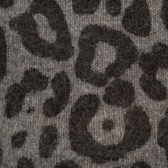Dames Spencer zonder mouwen met luipaardprint
