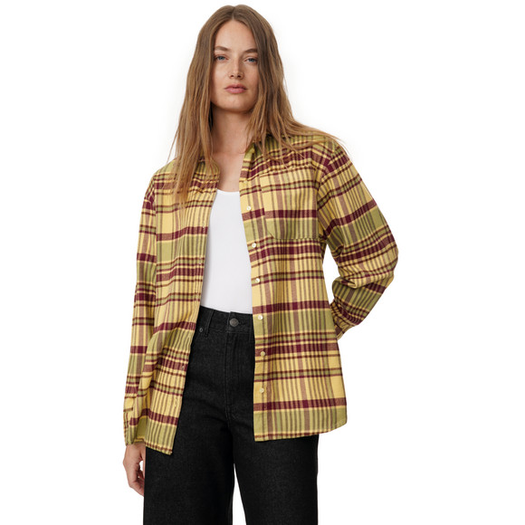 Damesblouse met ruitjespatroon