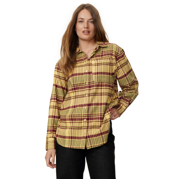Damesblouse met ruitjespatroon