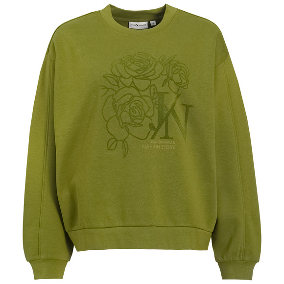 Dames-sweatshirt in effen kleur