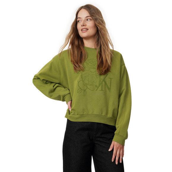Dames-sweatshirt in effen kleur