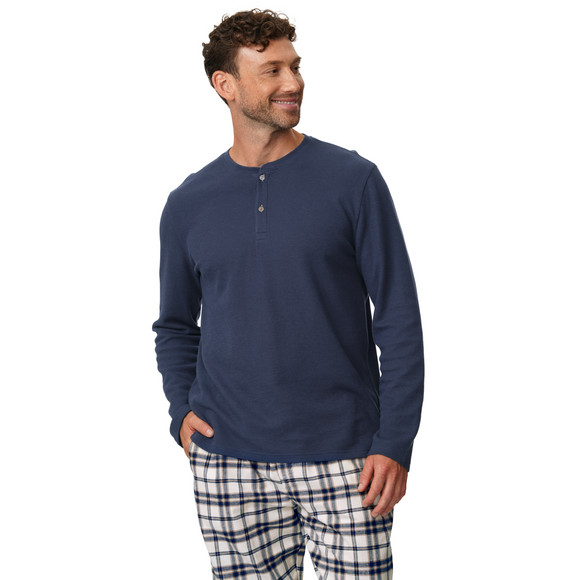 Herren Schlafshirt in Unifarben
