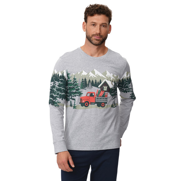 Herren Schlafanzug mit Print