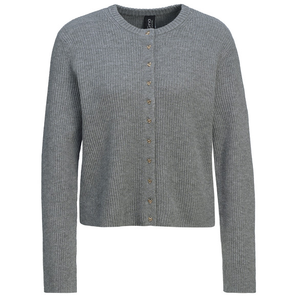 Damen Strickjacke mit Herzknöpfen