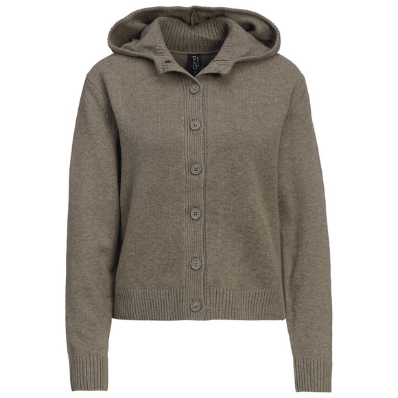 Damen Strickjacke mit Kapuze