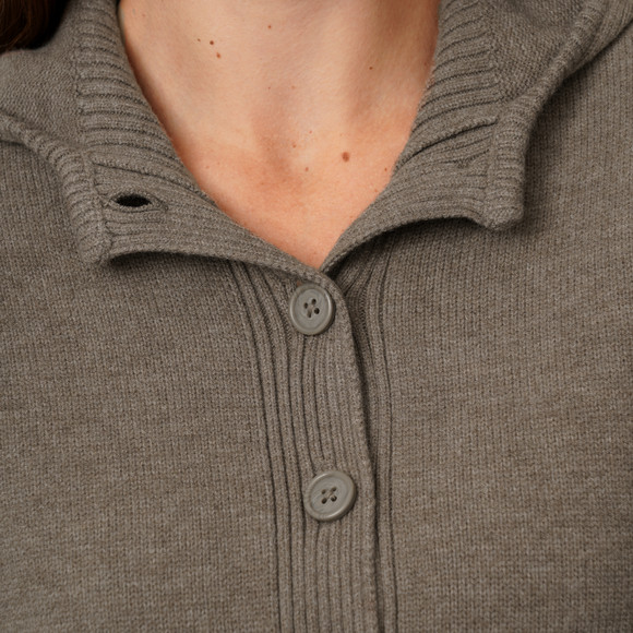 Damen Strickjacke mit Kapuze