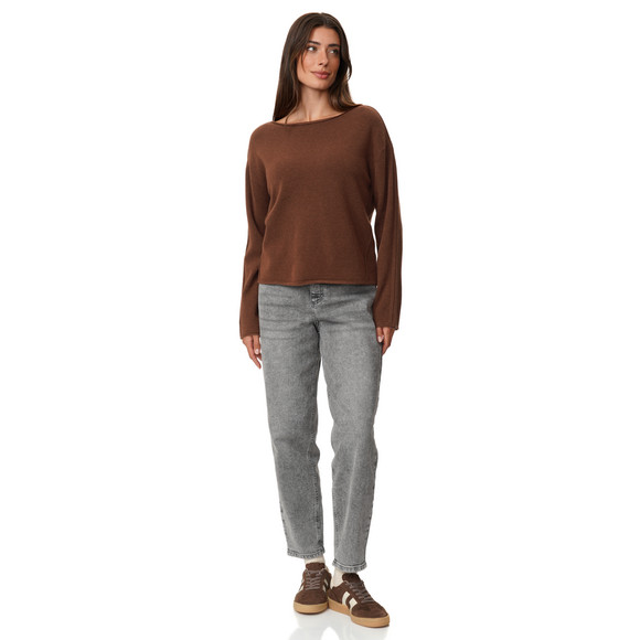 Damen Strickpullover in Unifarben