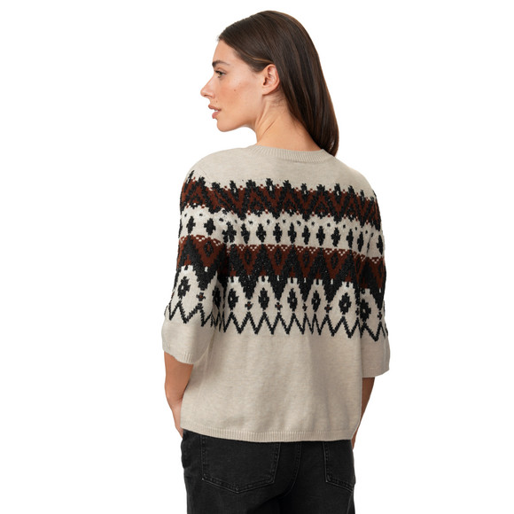 Damen Strickpullover mit weiten Ärmeln