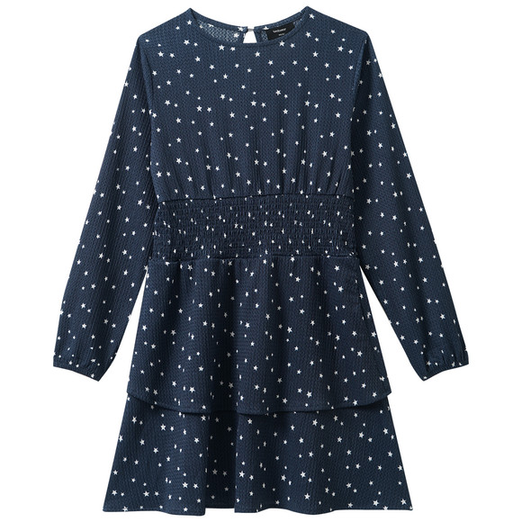 Mädchen Kleid mit Sternen-Allover