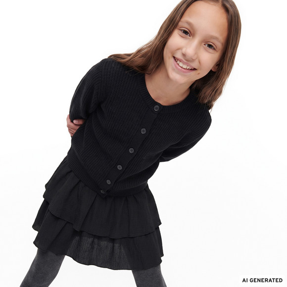Mädchen Rock mit integrierten Shorts