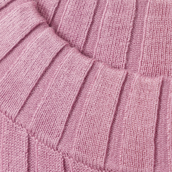 Mädchen Langarmshirt mit Rippstruktur