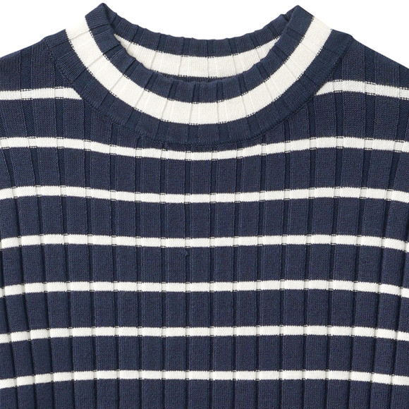 Mädchen Langarmshirt mit Rippstruktur