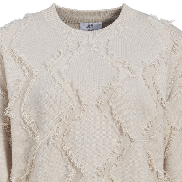 Damen Strickpullover mit Fransen