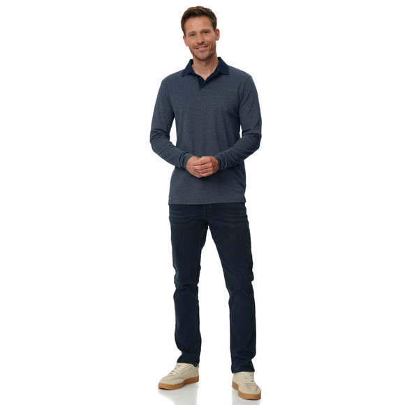 Herren Poloshirt mit leichten Streifen