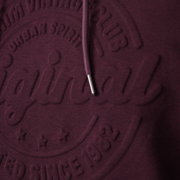 Herren Hoodie mit geprägtem Schriftzug