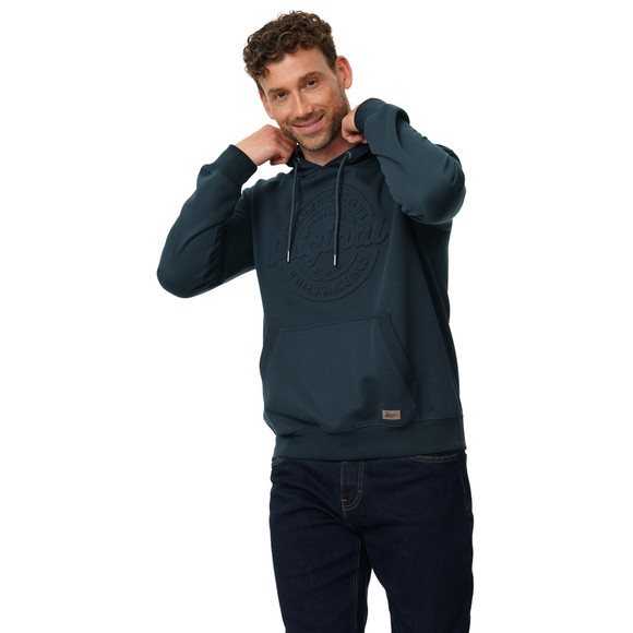 Herren Hoodie mit geprägtem Schriftzug