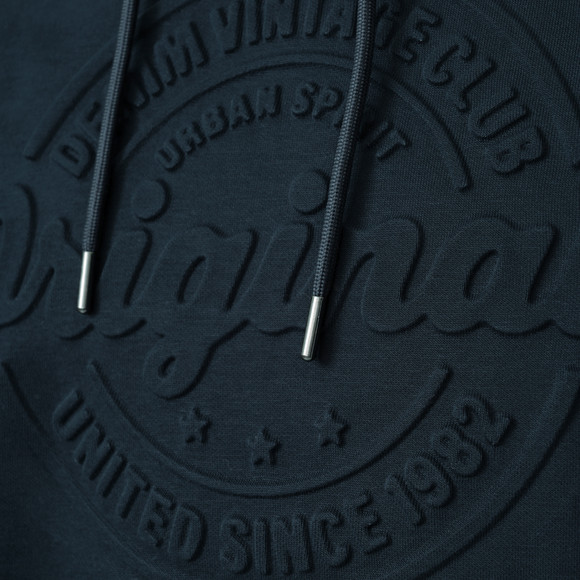 Herren Hoodie mit geprägtem Schriftzug