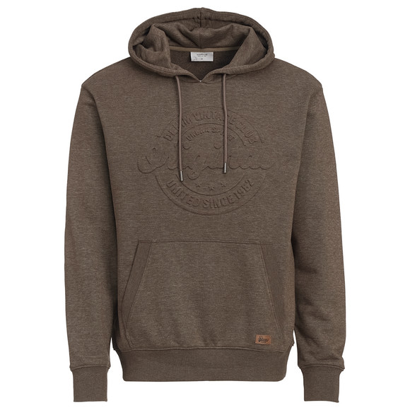 Herren Hoodie mit geprägtem Schriftzug