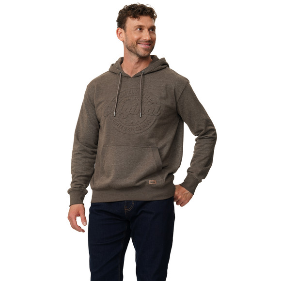 Herren Hoodie mit geprägtem Schriftzug