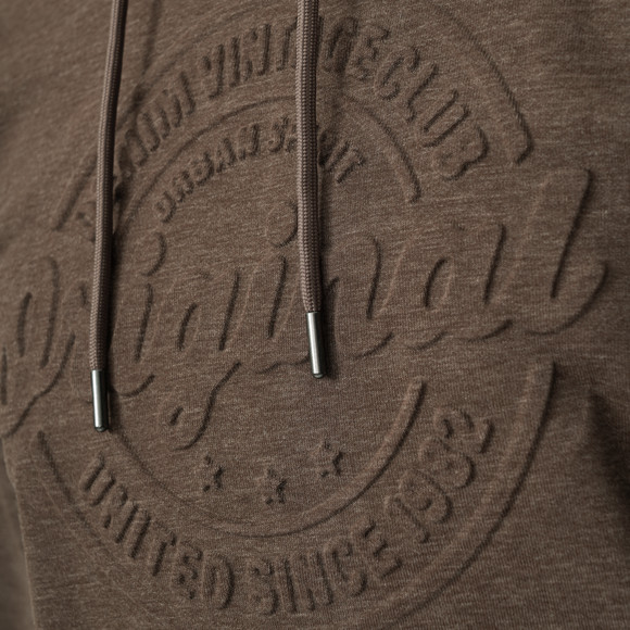 Herren Hoodie mit geprägtem Schriftzug