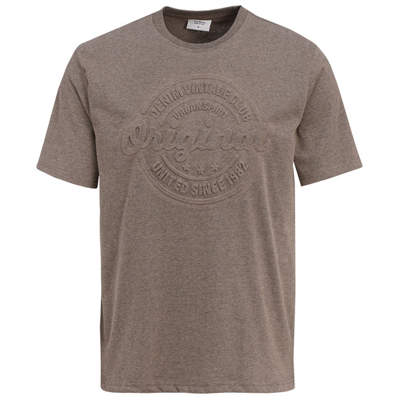 Herren T-Shirt mit 3D-Prägung