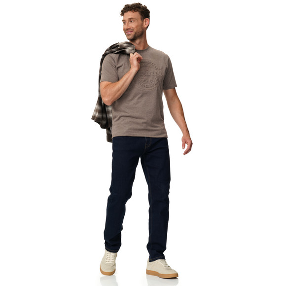 Herren T-Shirt mit 3D-Prägung