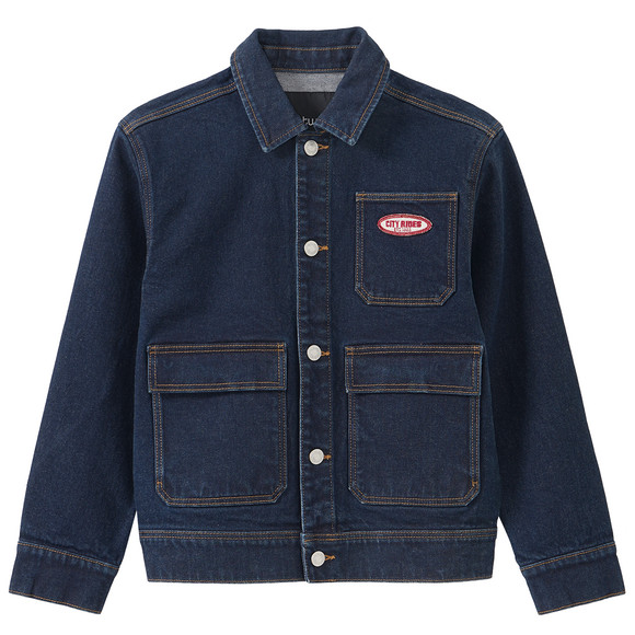Jungen Jeansjacke aus Raw Denim