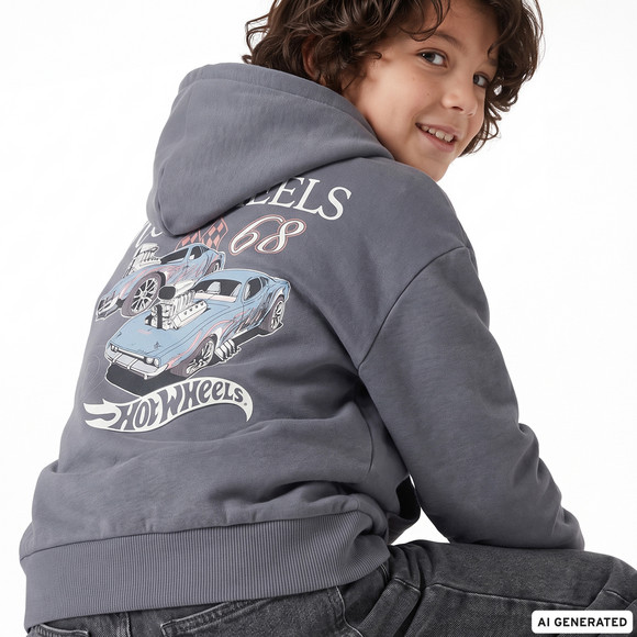 Hot Wheels Hoodie mit Rückenprint