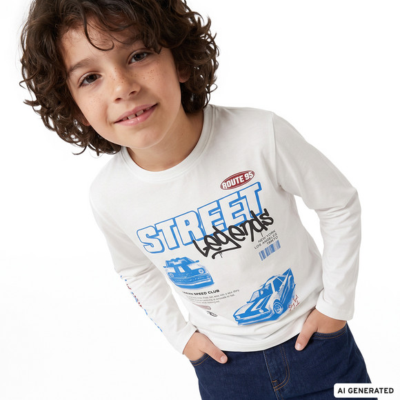 Jungen Langarmshirt mit Print