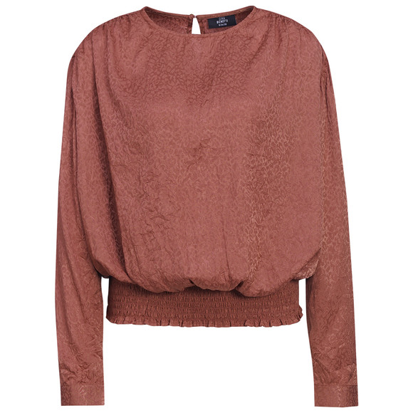 Damen Bluse in Knitter-Optik