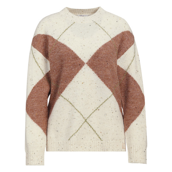 Damen Strickpullover mit Rautenmuster