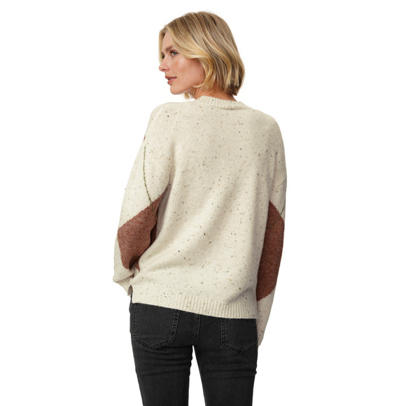 Damen Strickpullover mit Rautenmuster