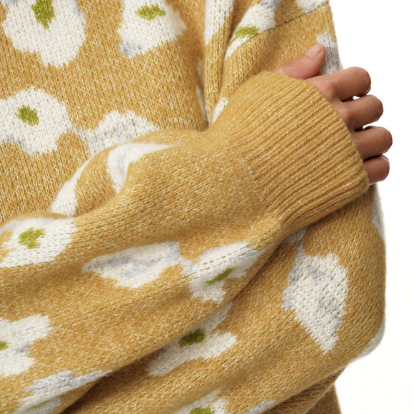 Damen Strickpullover mit Allover-Muster
