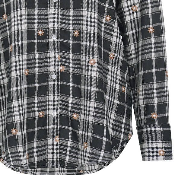 Damen Bluse mit Blüten-Stickerei